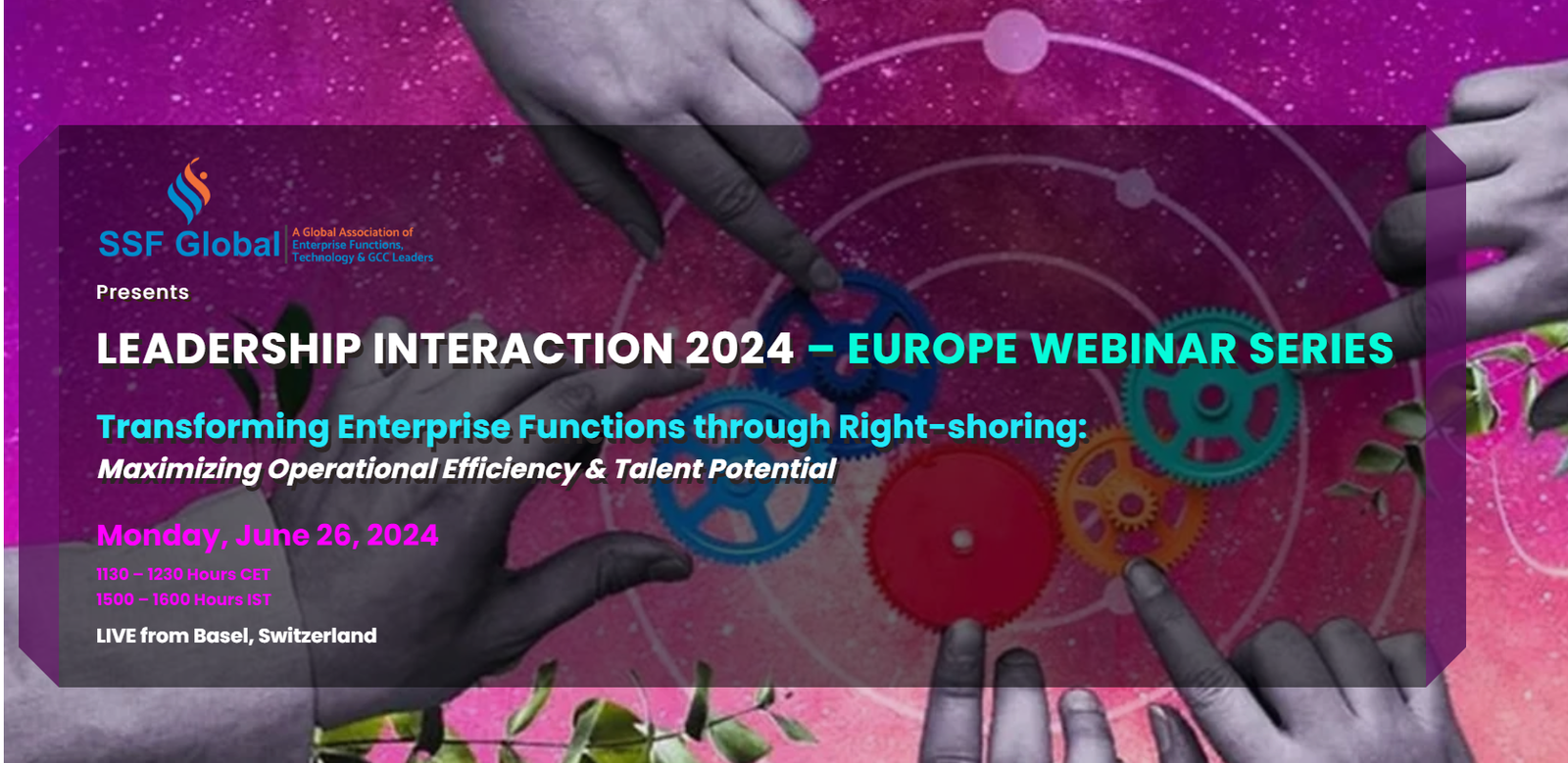 LEADERSHIP INTERACTION 2024 – EUROPE WEBINAR SERIES - JULY'10